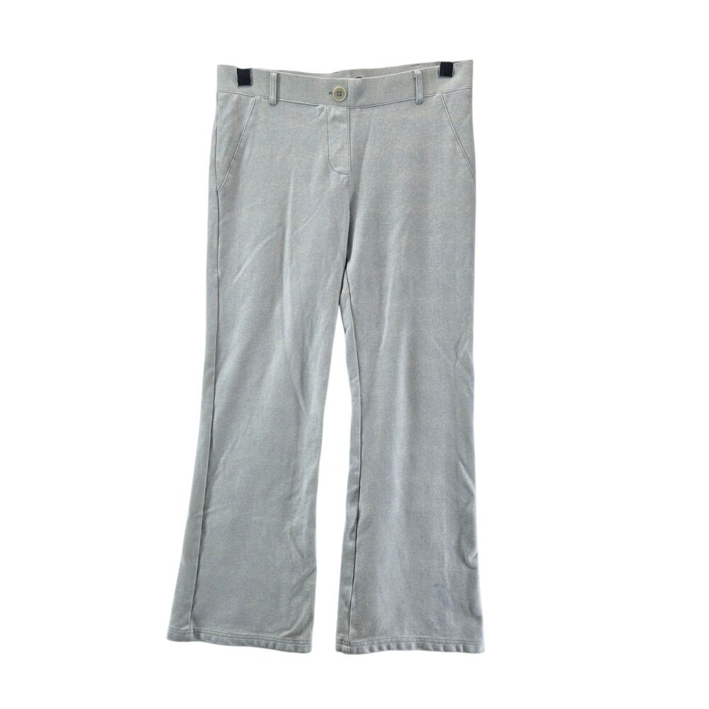 Betabrand Yoga Dress Pants Womens Medium Boot Cut Light Heathered Blue‎ Pull On